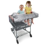 Double Shopping Cart Cover for Twins or Baby Siblings. Guaranteed to Fit Wholesale Warehouse Grocery Stores. Such as Costco and SAMS Club