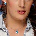 Montana Silversmiths Western Lifestyle Opal Jewelry Set (River Lights Twin Paths Opal Jewelry Set)