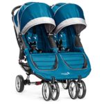 Baby Jogger City Mini Double Stroller – 2016 | Compact, Lightweight Double Stroller | Quick Fold Baby Stroller, Teal/Gray