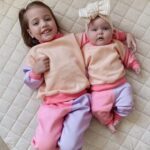 Hnyenmcko Toddler Baby Girl Boy Clothes Color Block Long Sleeve Crewneck Sweatshirt Jogger Pants Set 2Pcs Fall Winter Outfits (AB-Purple Pink, 2-3 Years)