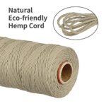 ? NS HEMP ? Sustainable Hemp Twine Spool for Jewelry Making Bracelets Necklaces Arts Crafts Gift Decoration and More – 1mm 130m (026 RAW)
