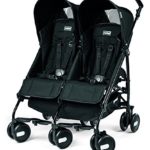 Peg Perego Pliko Mini Twin Baby Stroller, Onyx