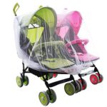 Aligle Twin stroller nets Baby Mosquito Mesh Tandem Strollers Double and Car Seats