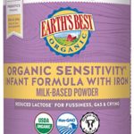 Earth’s Best Organic Low Lactose Sensitivity Infant Powder Formula with Iron, Omega-3 DHA and Omega-6 ARA, 35 oz.