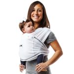 Baby K’tan Active Baby Wrap Carrier, Infant and Child Sling – White XL (Women’s Dress Size 22-24 / Men’s Jacket Size 47-52) Newborn up to 35 lbs. Best for Babywearing