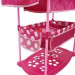 Peppa Pig: Doll Twin Care Station – Pink & White Dots – Fits Dolls 14-18″, Sleep Eat & Play Doll Set, Built-in Highchairs for Two, Twin Bunk Beds, Matching Pillows & Blankets, for Kids Ages 3+