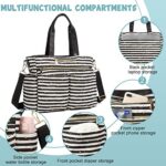 Diaper Bag Backpack Tote Baby Diaper Bag for Boys Girls, Large Travel Diaper Tote for Mom Dad with Changing Pad 3 Piece Set