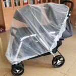 LIANXUE Anti-s Net Sun-Protective Double Stroller Cover Breathable Summer Bug Net Twin Pram Mesh Net for Twin Pushchair