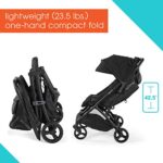 Summer 3Dpac CS+ Double Stroller, Black – Car Seat Compatible Baby Stroller – Lightweight Stroller with Convenient One-Hand Fold, Reclining Seats, Two Extra-Large Canopies & Parent Friendly Features