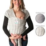Baby Wrap Carrier -Sling, Easy to Put On-Stripes, Swaddle for Close Comfort – Adjustable Breastfeeding Cover – Lightweight Sling Baby Carrier for Infant – Soft, Comfortable & Breathable