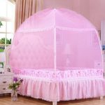CdyBox Princess Mosquito Net Bed Tent Canopy Curtains Netting with Stand Fits Twin Full Queen (Pink, Twin-XL)
