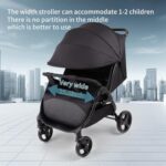Double Strollers for 2 Babies Twin Stroller can seat 1-2 Baby, Travel Tandem Baby Stroller, Light Weight Foldable and Easy to Carry