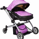 Babyboo Luxury Leather Look Twin Doll Pram/Stroller with Free Carriage (Multi Function View All Photos) – 9651A Purple Leather