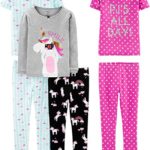 Simple Joys by Carter’s Baby, Little Kid, and Toddler Girls’ 6-Piece Snug Fit Cotton Pajama Set