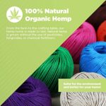 Bean Products Hemp Twine – High Tensile Strength and Durable – Made with 100% Hemp – Perfect for Jewelry, Arts & Crafts, Decoration, Cooking – 1MM, 100G/430 Ft. – 20 lb. Test Strength – Natural