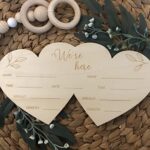 Twin Birth Announcement Sign Wooden Baby Name Sign Twins Birth Stat Newborn Sign