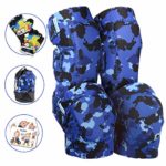 Innovative Soft Kids Knee and Elbow Pads with Bike Gloves | Toddler Protective Gear Set w/Mesh Bag& Sticker | CSPC Certified& Comfort | Roller-Skating, Skateboard Knee Pads for Children Boys Girls