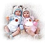 TERABITHIA 18inches 48cm Real Life Premie Baby Size Newborn Cuddy Baby Boy Girl Doll Look Real Silicone Vinyl Full Body Reborn Dolls Twins Washable