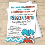 Twins Thing 1 Thing 2 Baby Shower Invitations With Envelopes