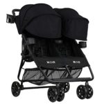 ZOE XL2 BEST v2 Lightweight Double Travel & Everyday Umbrella Twin Stroller System (Black)