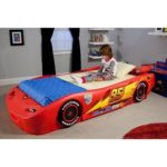 Disney – Cars Lightning McQueen Twin Bed with Lights Recommended For Kids Of All Ages