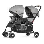 Besrey Double Stroller for Baby and Toddler-Tandem Duo Connect Strollers – Gray