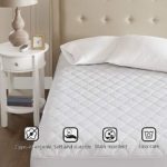 Beautyrest 3M Scotchgard Heated Mattress-Pad Secure Comfort Technology-Luxury Quilted Electric Deep Pocket-5-Setting Controllers, Twin XL, White