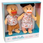 Manhattan Toy Wee Baby Stella Peach 12″ Soft Baby Twin Dolls