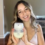 Bellababy Wearable Breast Pump Hands Free Low Noise, Breastfeeding Electric Breast Pump Comes with 24mm Flanges, 4 Modes & 6 Levels Suction, 1PC
