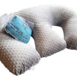 Twin Z Pillow + 1 Grey cuddle cover + FREE Travel Bag!