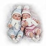 TERABITHIA Mini 10″ Realistic Reborn Baby Boy Girl Dolls Silicone Full Body Newborn Twins