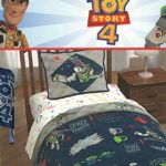 Pixar Disney Toy Story 4 Space Ranger Twin Quilt and Pillow Sham Set