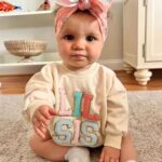 Twopumpkin Newborn Baby Toddler Girl Sweatshirt/Romper Onesie Little Big Sister Matching Outfit Fall Winter Clothes (Lil Sis Romper, 0-3 Months)
