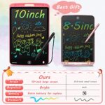LCD Writing Tablet, 2 Pack 10 Inch Colorful Doodle Board Drawing Pad for Kids, Erasable Electronic Painting Pads, Learning Educational Easter Toy Gift for Age 3 4 5 6 7 8 Year Old Girls Boys Toddlers