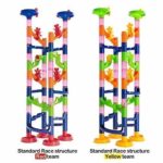 WEofferwhatYOUwant Marble Run Coaster Toy Challenge – Construction Set for Children. Twin Track Tower for Family and Friends. 122 Assembled Pieces