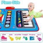 Toys for 1 Year Old Boy Gifts, 2 in 1 Piano Mat Montessori Toys for 1 2 Year Old Boy,Educational Musical Toys First Birthday Gifts for 1 2 3 Year Old Boys,Christmas Stocking Stuffers for Toddler Boy