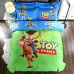 Casa 100% Cotton Kids Bedding Set Boys Toy Story Duvet Cover and Pillow case and Fitted Sheet,3 Pieces,Twin,Woody and Buzz Lightyear
