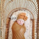 DRESHOW BQUBO Newborn Receiving Blanket Bow Hat Gloves Set Cotton Warm Baby Swaddle Blanket Wrap Baby Sleep Sack