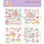 GEEE Diary Deco Scrapbook Cutting Stickers (Random 1 Pack / 4pcs Set) (Little Twin Stars)