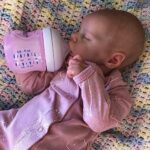 CHAREX Lifelike Reborn Baby Dolls – 18 inch Sleeping Realistic Newborn Baby Dolls, Soft Cloth Body Real Baby Girl with Feeding Toy for Kids Age 3 +