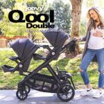 New Joovy Qool Double Stroller, Customizable Modular Stroller, Jet